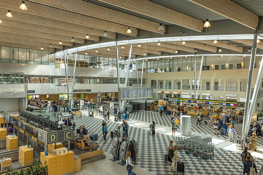 Billund airport terminal Denmark