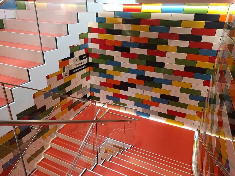 LEGO House Billund interior stairs