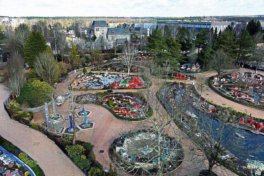 Miniland LEGOLAND Billund aerial view of LEGO Europe