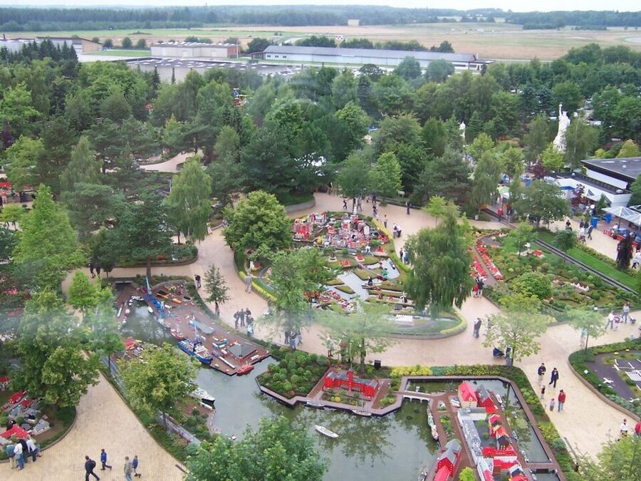 LEGOLAND Billund aerial view from observation tower