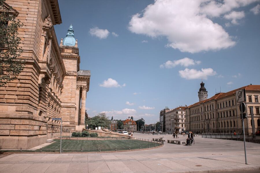 Leipzig historic architecture main square