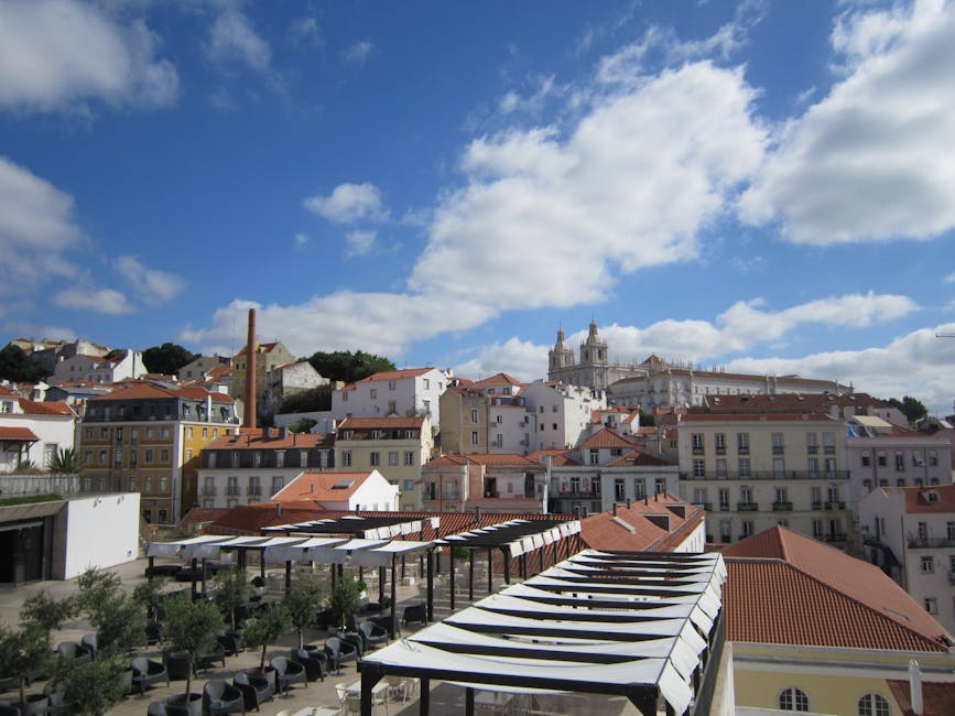 Lisbon cityscape historic architecture