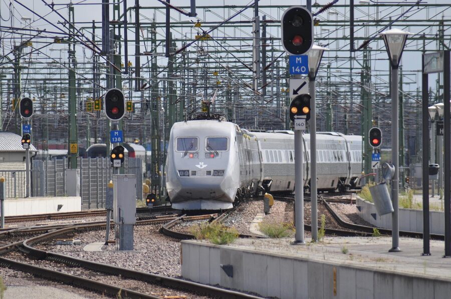 X2000 intercity train at Malmö station