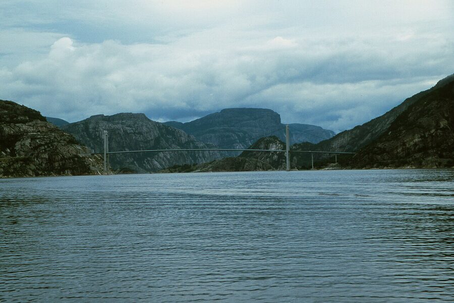 Lysefjord Bridge from below