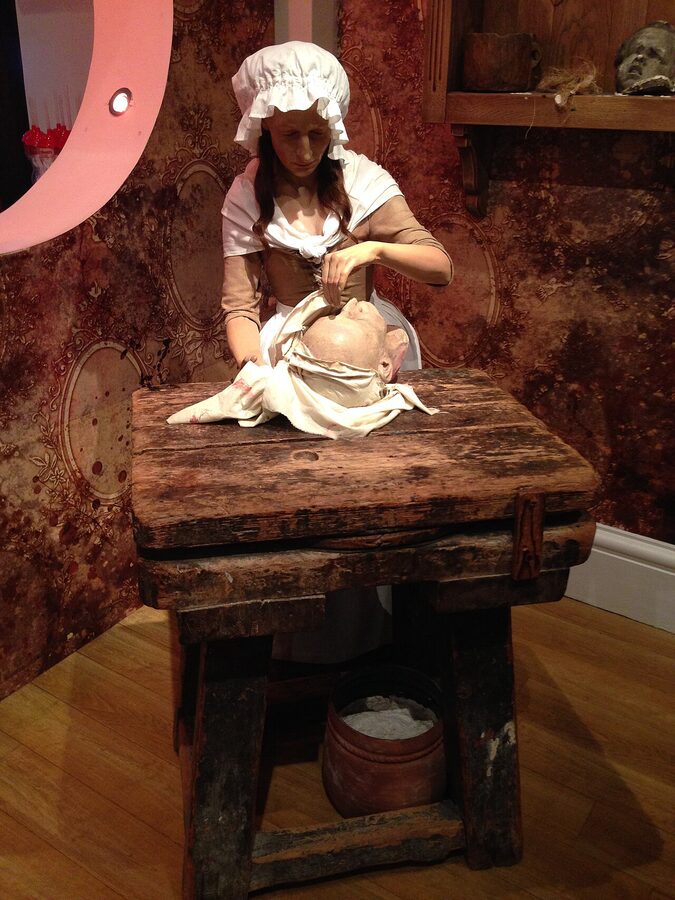Marie Tussaud wax figure herself