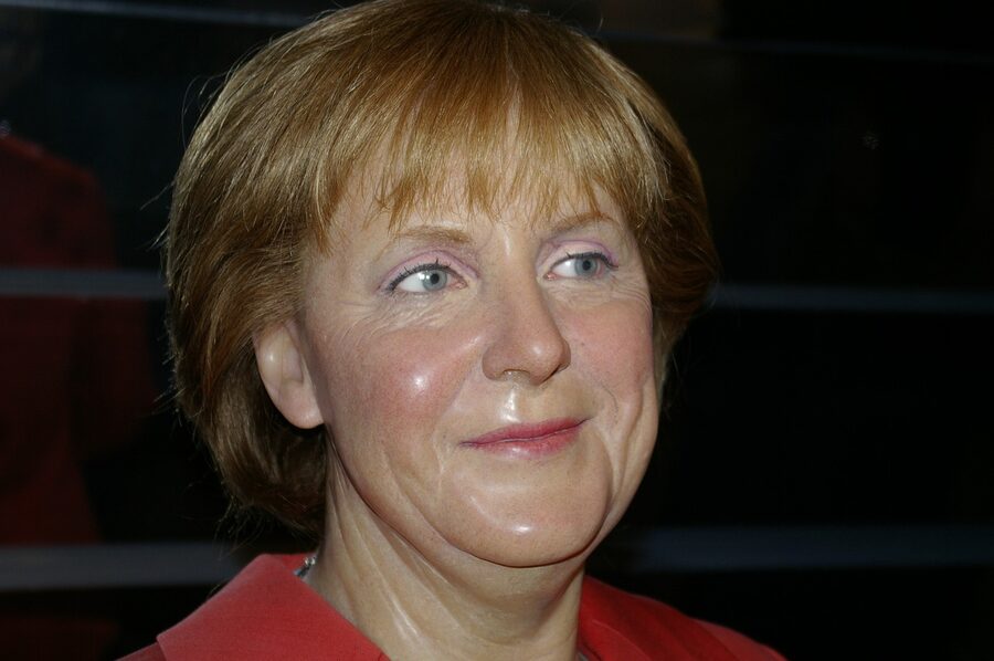 Wax figure of Angela Merkel