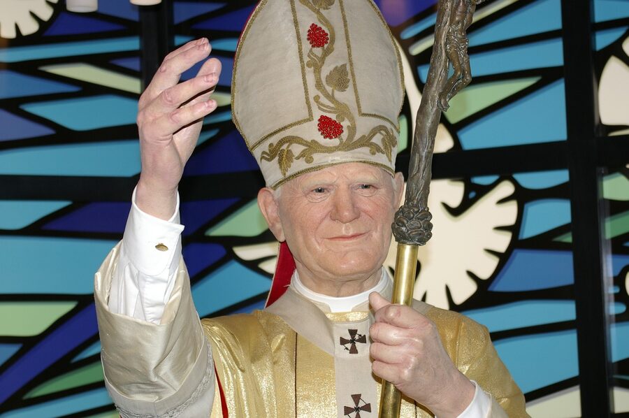 Wax figure of a Pope