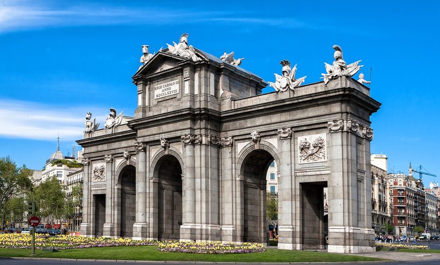 Puerta de Alcala monument in Madrid