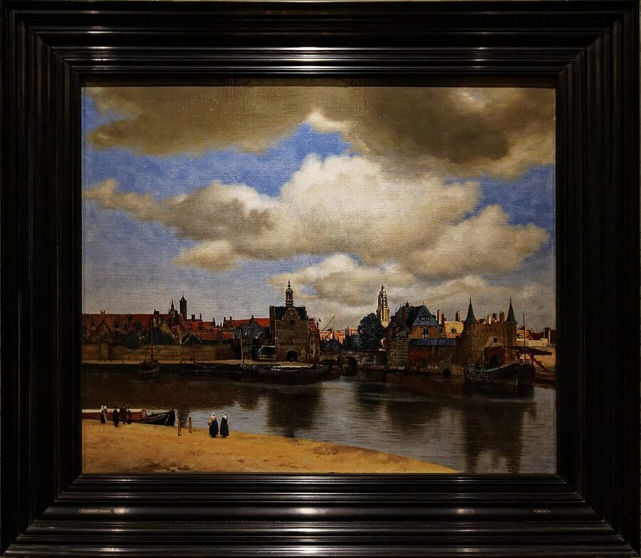 View of Delft by Vermeer 1660-1661
