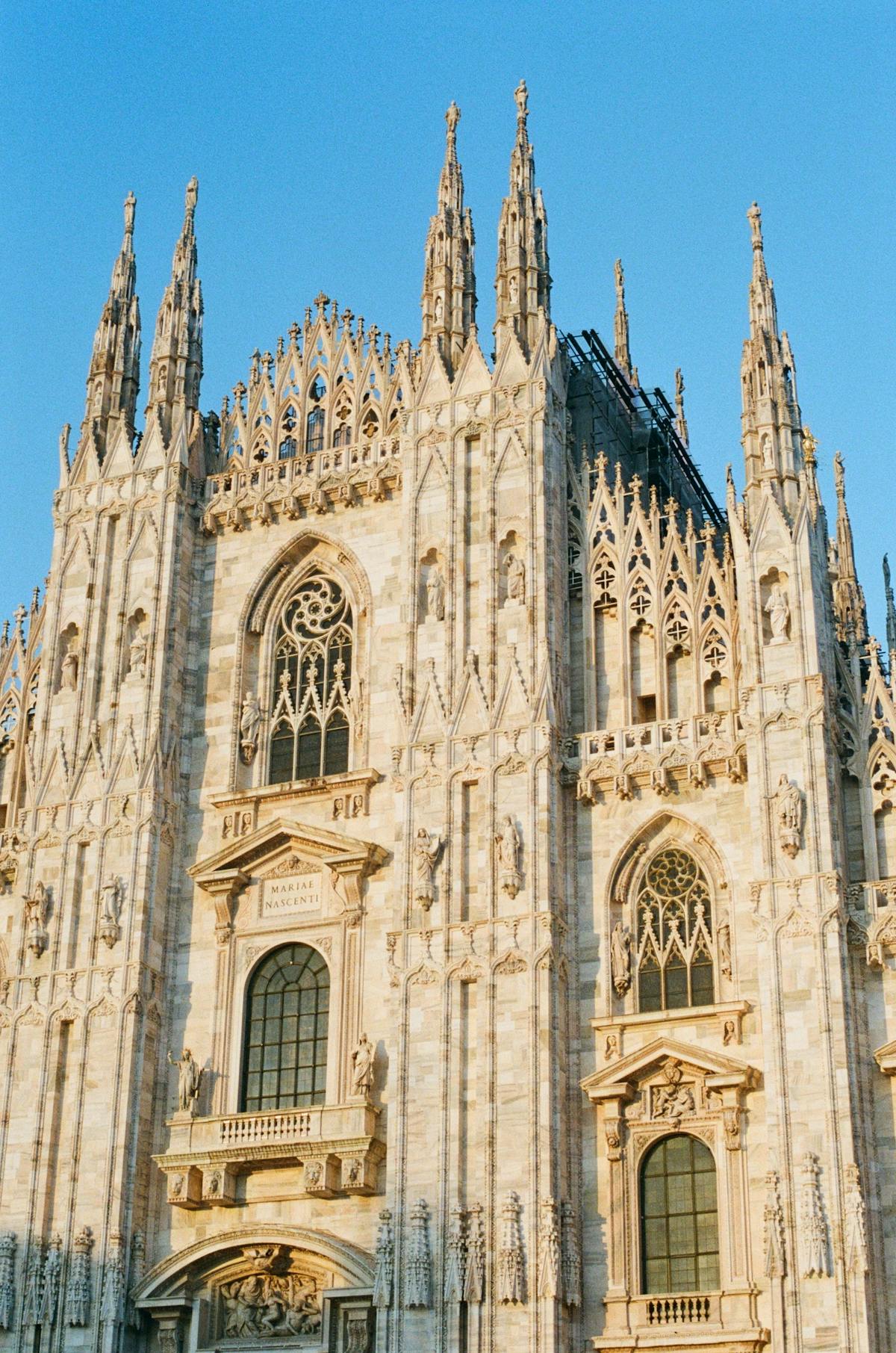 Architectural detail in Milan