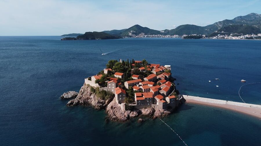 Sveti Stefan island fortified hotel Montenegro