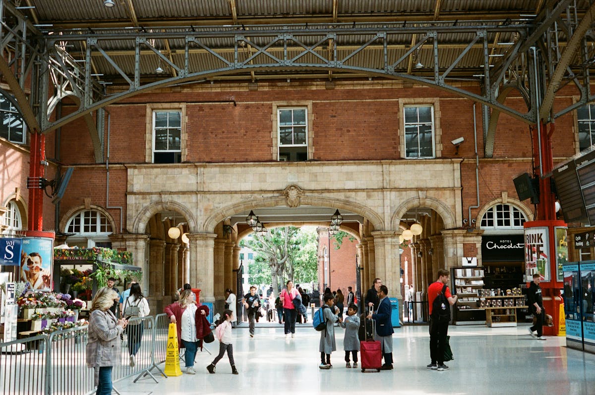 Historic Marylebone station architecture in London