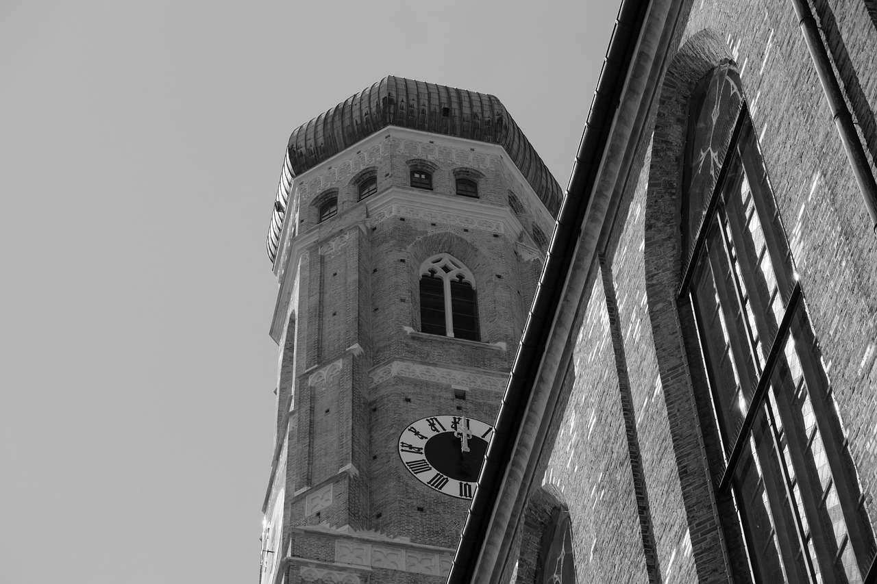 Munich Frauenkirche church towers against the sky
