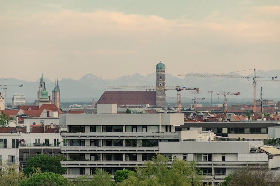 Munich skyline with Frauenkirche