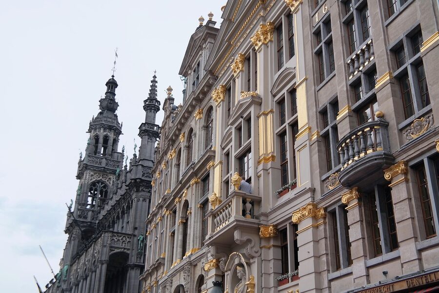 Munich town hall facade gold detail