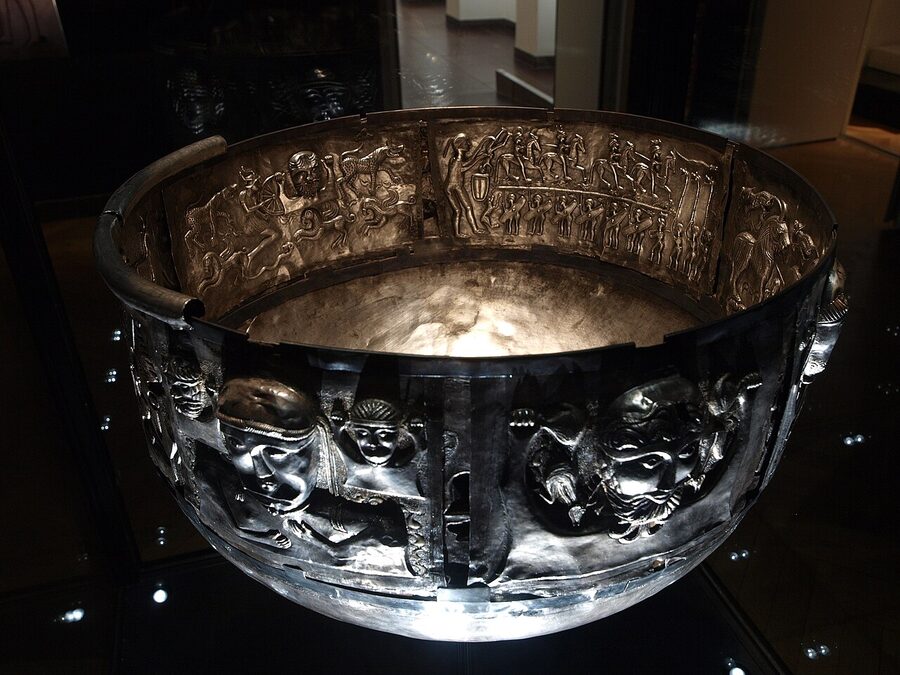 Gundestrup Cauldron silver Iron Age vessel at the National Museum of Denmark