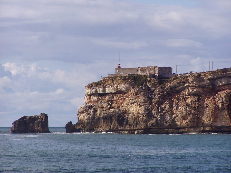 Fort of Sao Miguel Arcanjo Nazare Sitio with Guilhim Rock