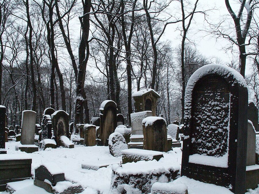 New Jewish Cemetery on Miodowa Street, Kazimierz, Krakow