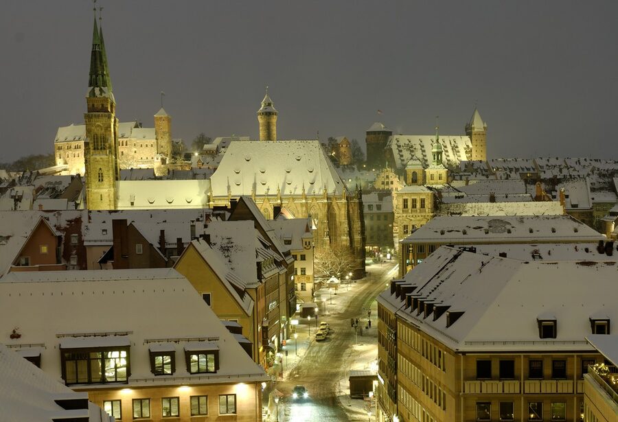 Nuremberg Castle over the old town