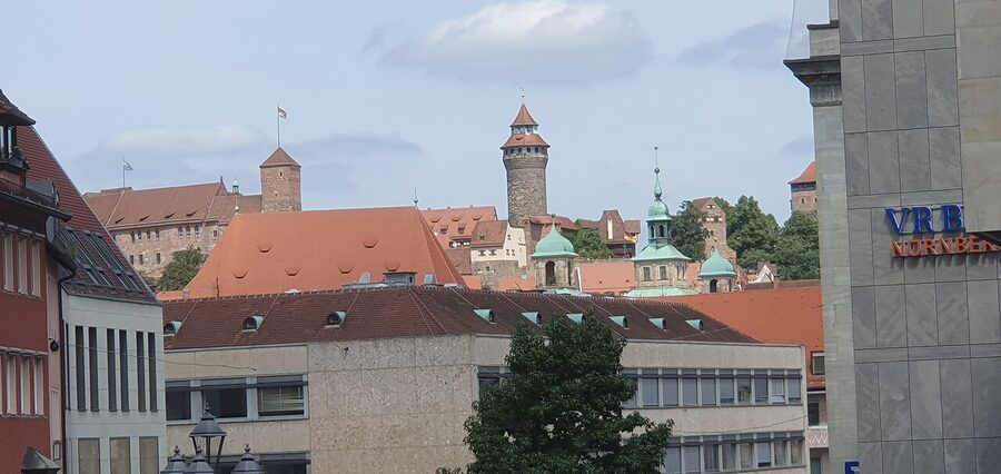 Nuremberg castle remote view