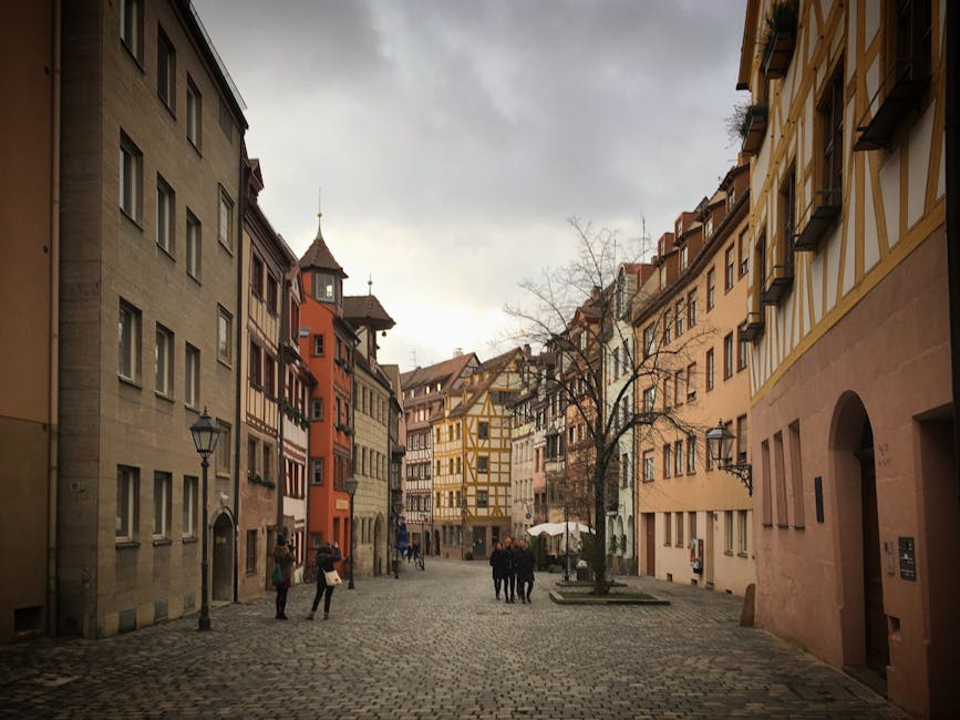 Nuremberg cobblestone street