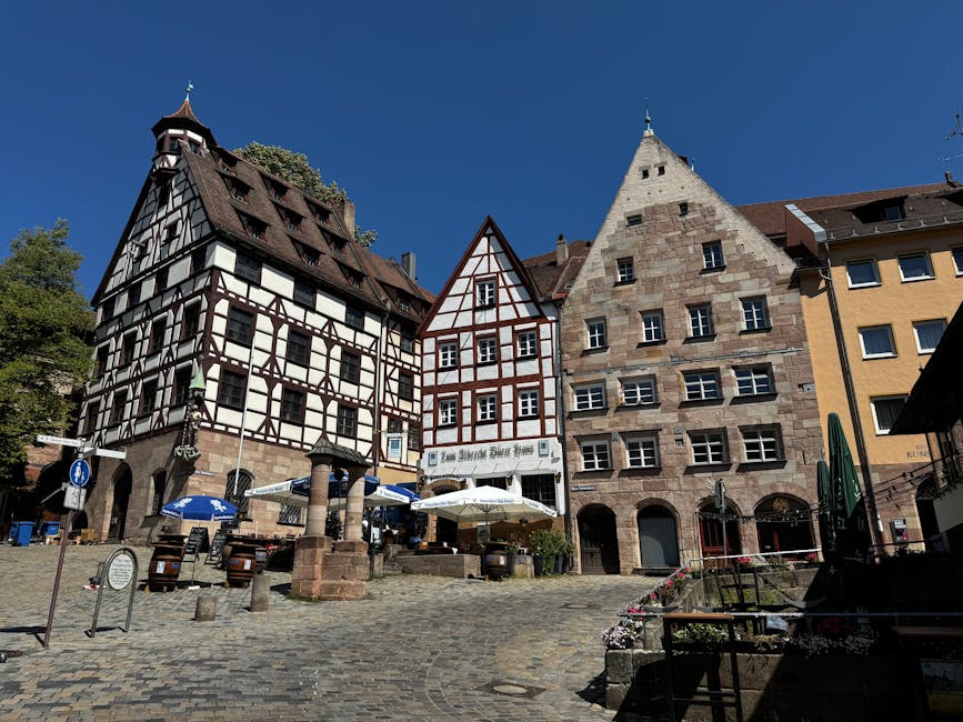 Nuremberg half-timbered buildings