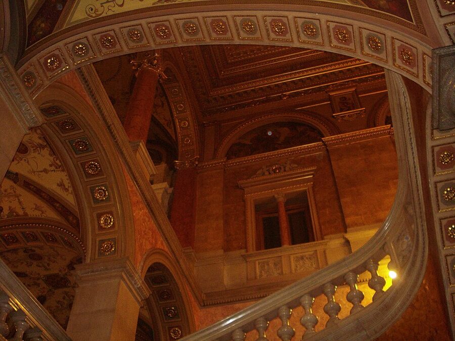 Csarnok lobby and foyer Hungarian State Opera House Budapest