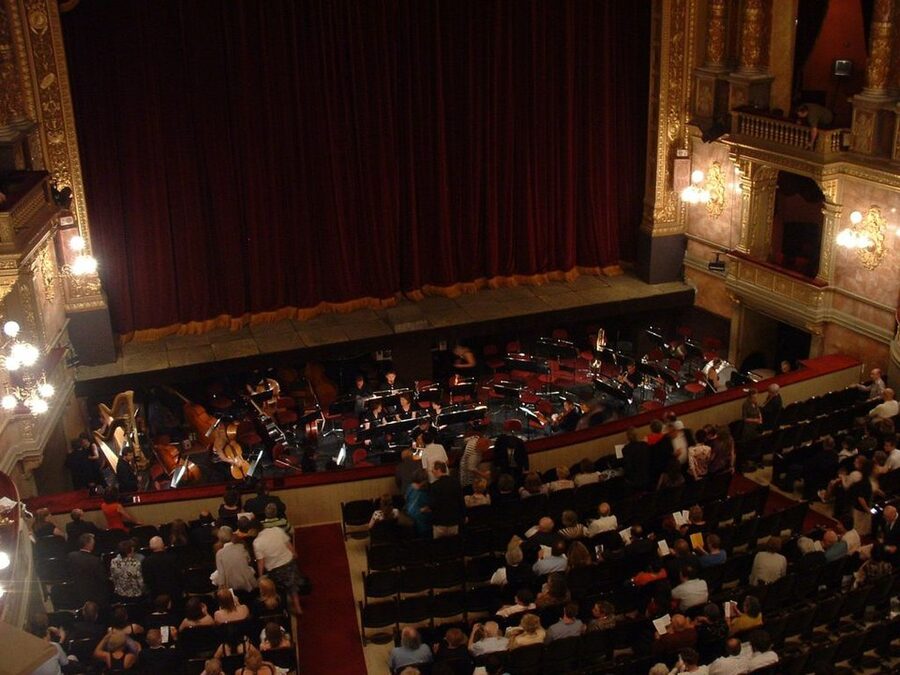 Orchestra pit and stage Hungarian State Opera Budapest