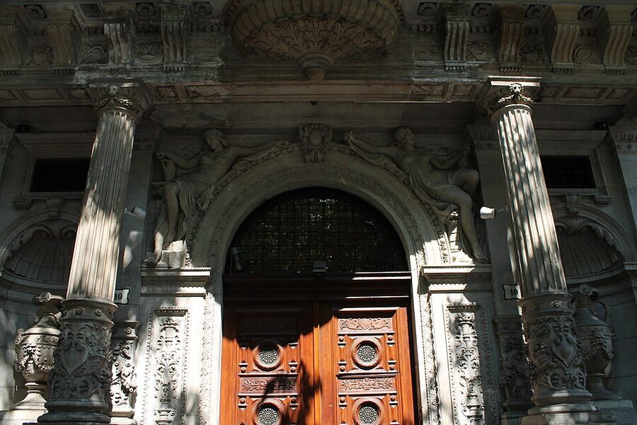 Hungarian State Opera House exterior Andrassy Avenue Budapest