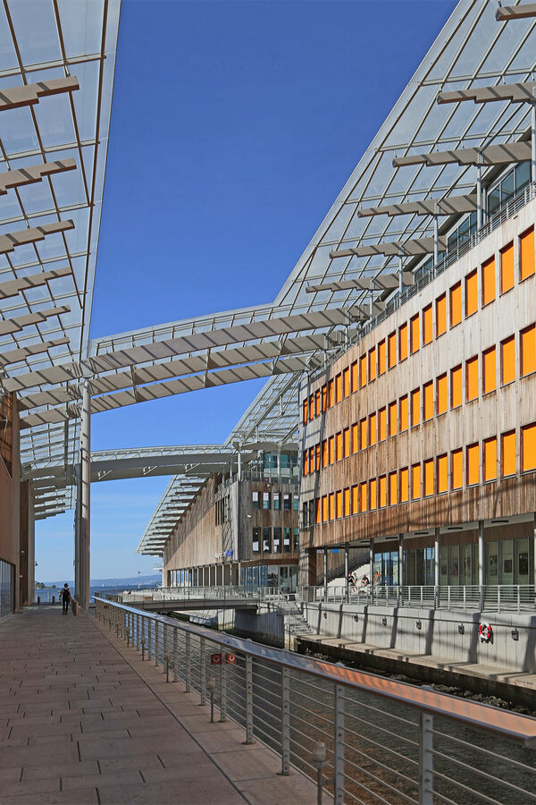 Aker Brygge Oslo waterfront promenade