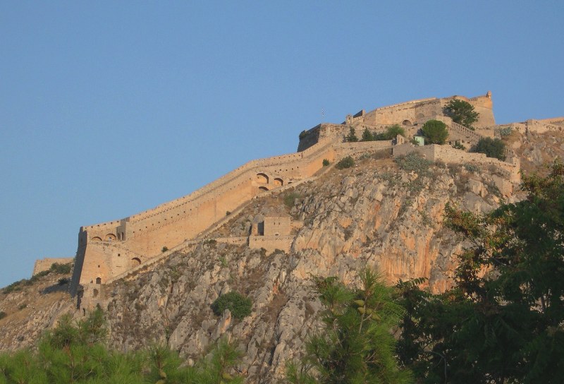 Palamidi fortress Nafplio clifftop Venice