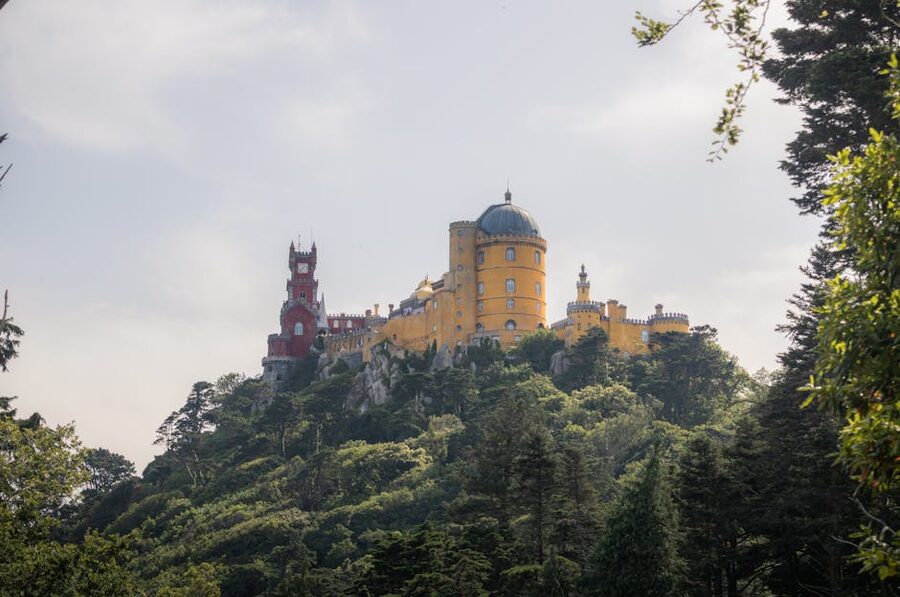 Pena Palace Sintra surrounding landscape