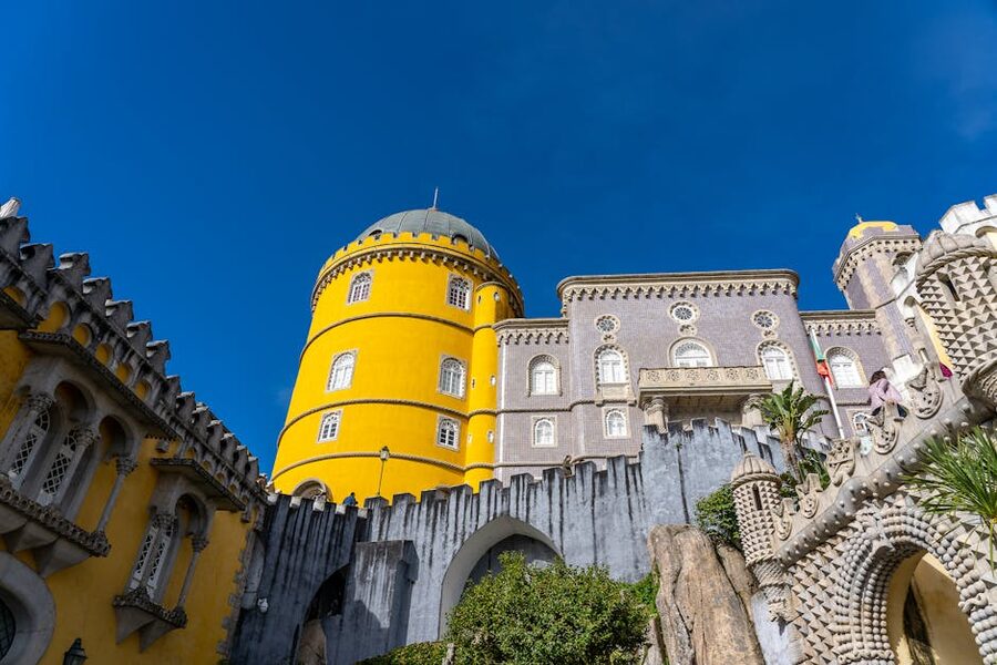 Pena Palace intricate towers detail