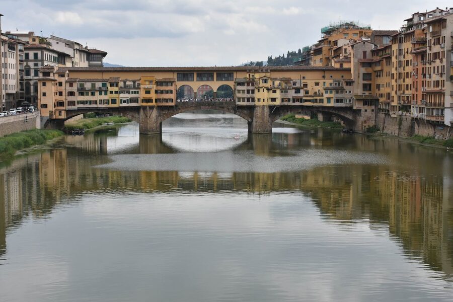 Ponte Vecchio spanning the Arno River in Florence