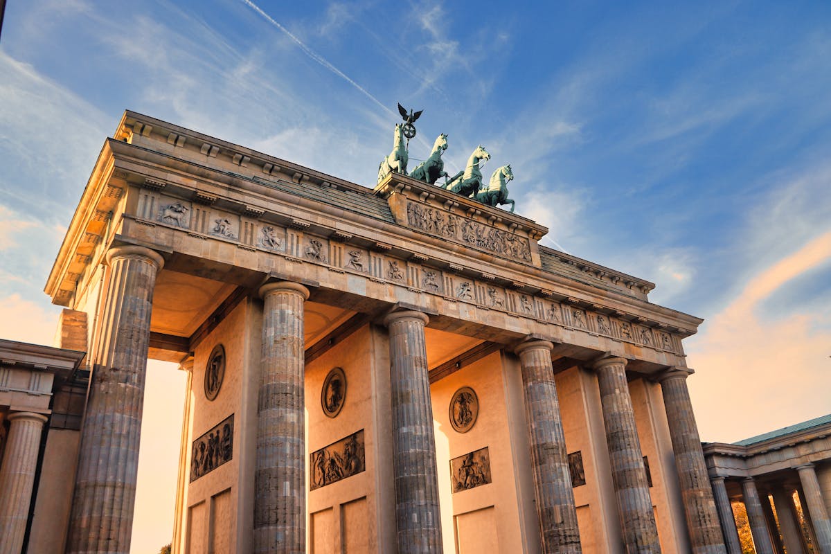 Brandenburg Gate at sunset