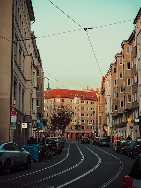 A typical street scene in Berlin