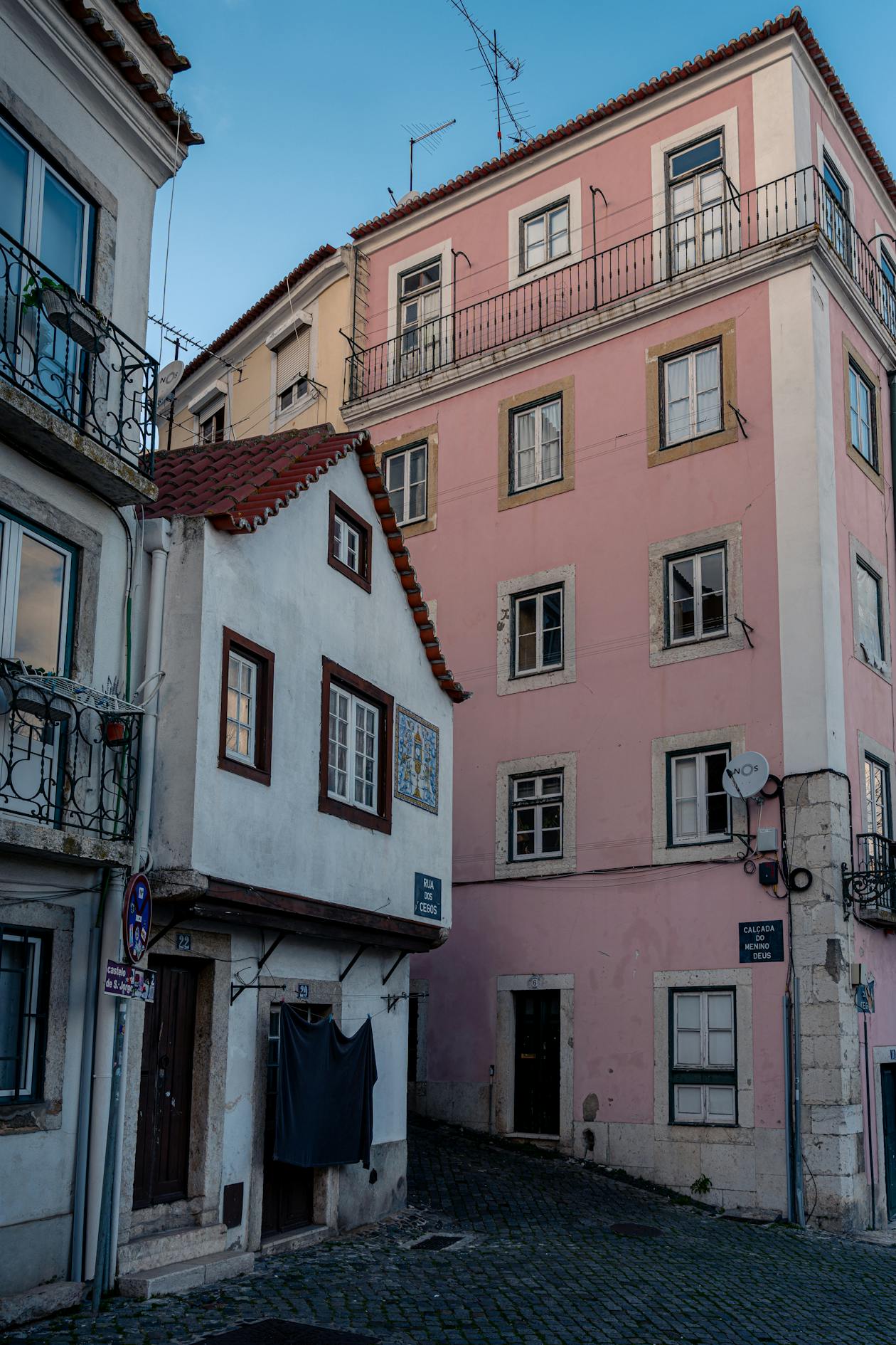 Rustic charm of Alfama district with historic buildings and narrow streets