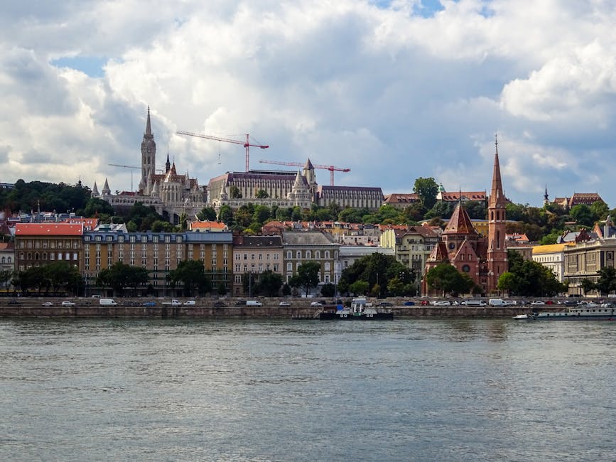 Budapest Castle District with Matthias Church and riverside buildings