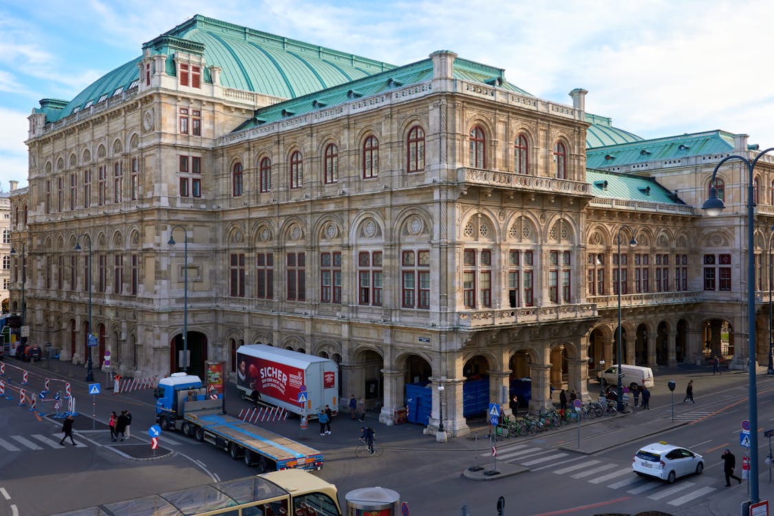 Vienna State Opera House on a clear day