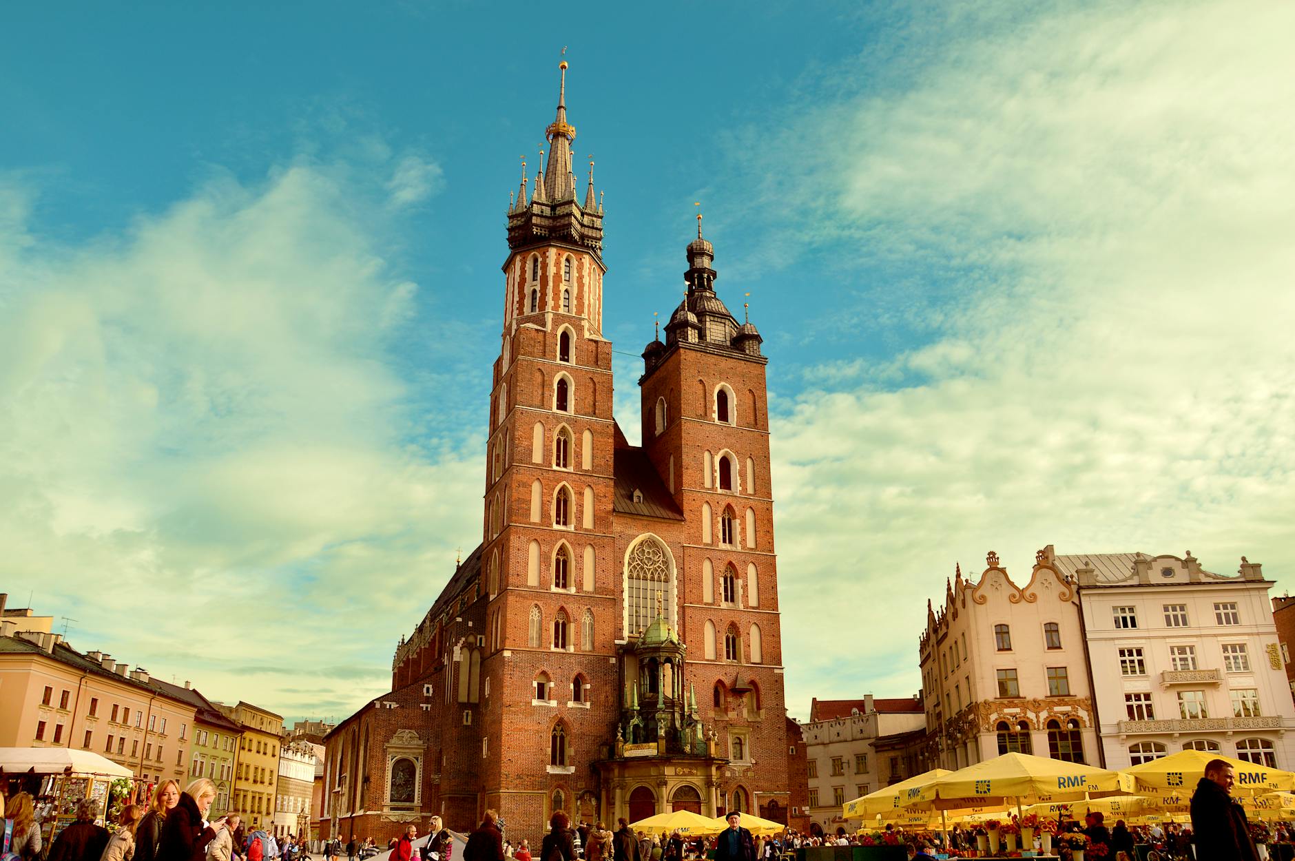 St Mary's Basilica in Krakow's main market square