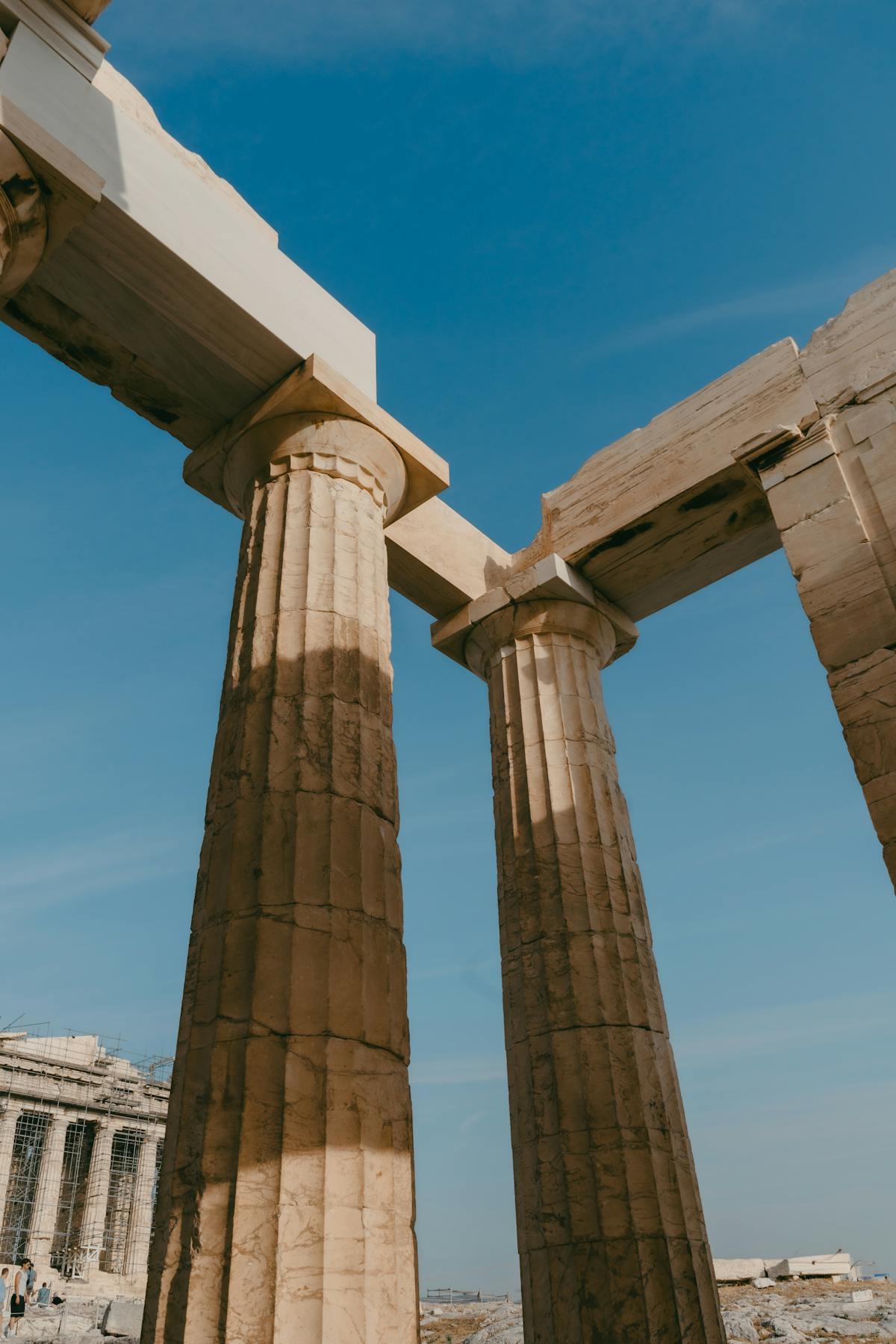 Architectural details of Parthenon columns