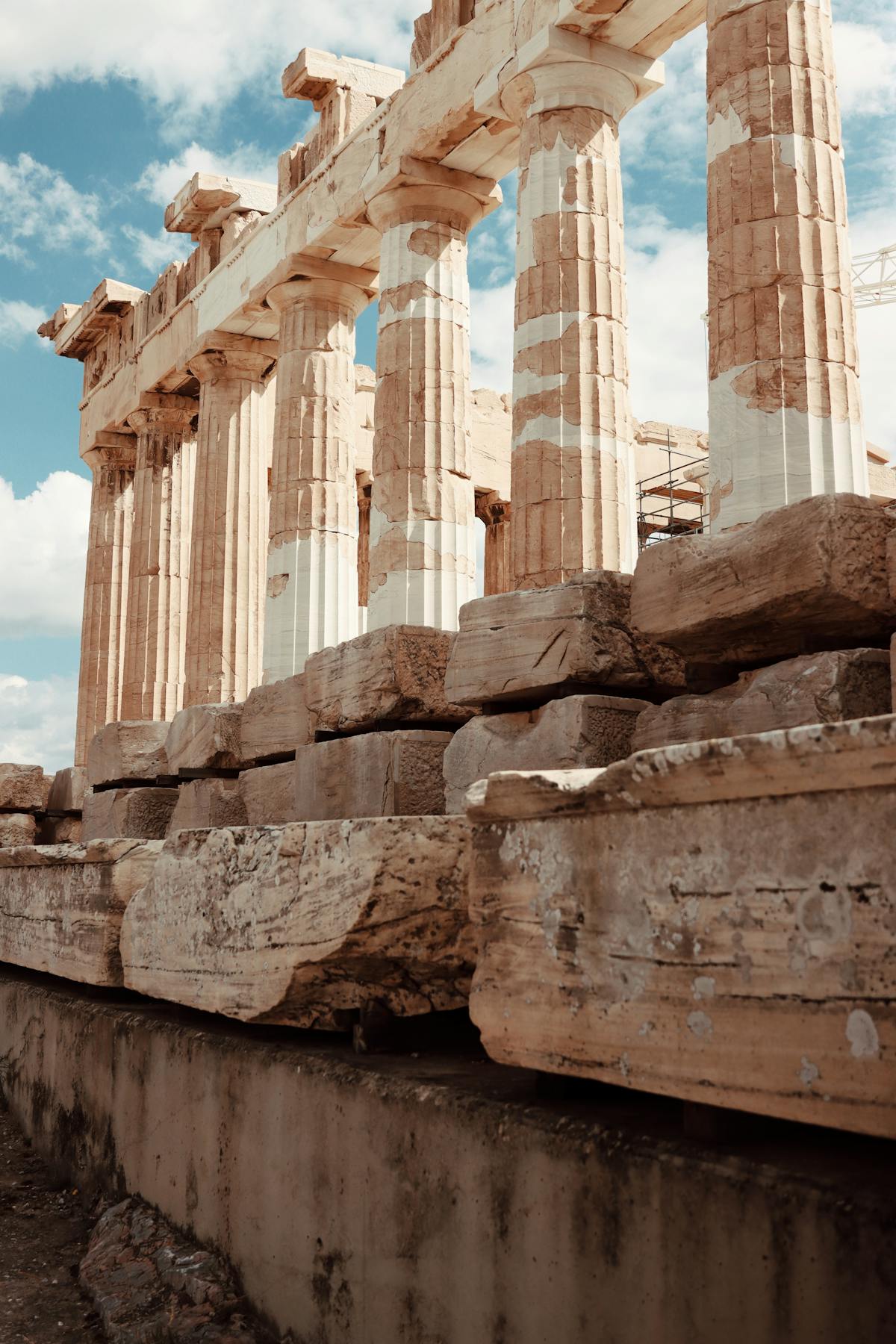 Athens Acropolis illuminated at night