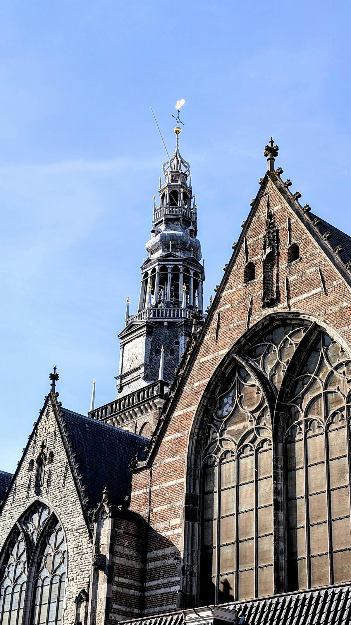 The Oude Kerk old church in Amsterdam city center