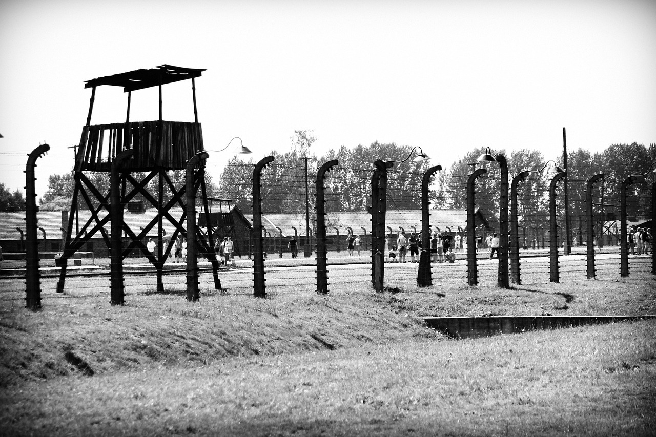 Guard watchtower at Birkenau concentration camp