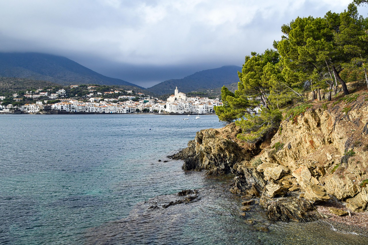 Whitewashed town of Cadaques on the Costa Brava coast
