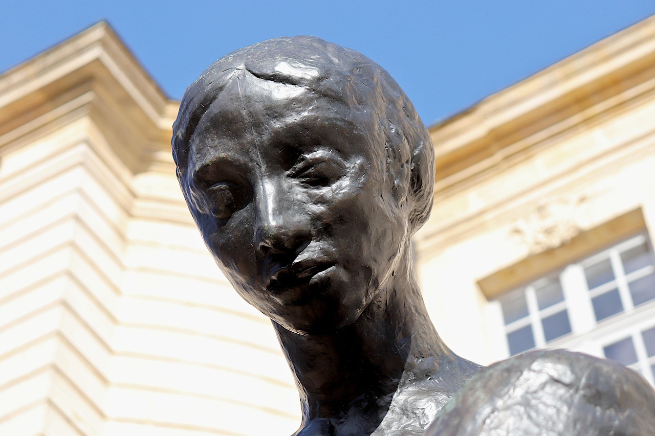 Bronze sculpture of a woman by Auguste Rodin at the Rodin Museum Paris