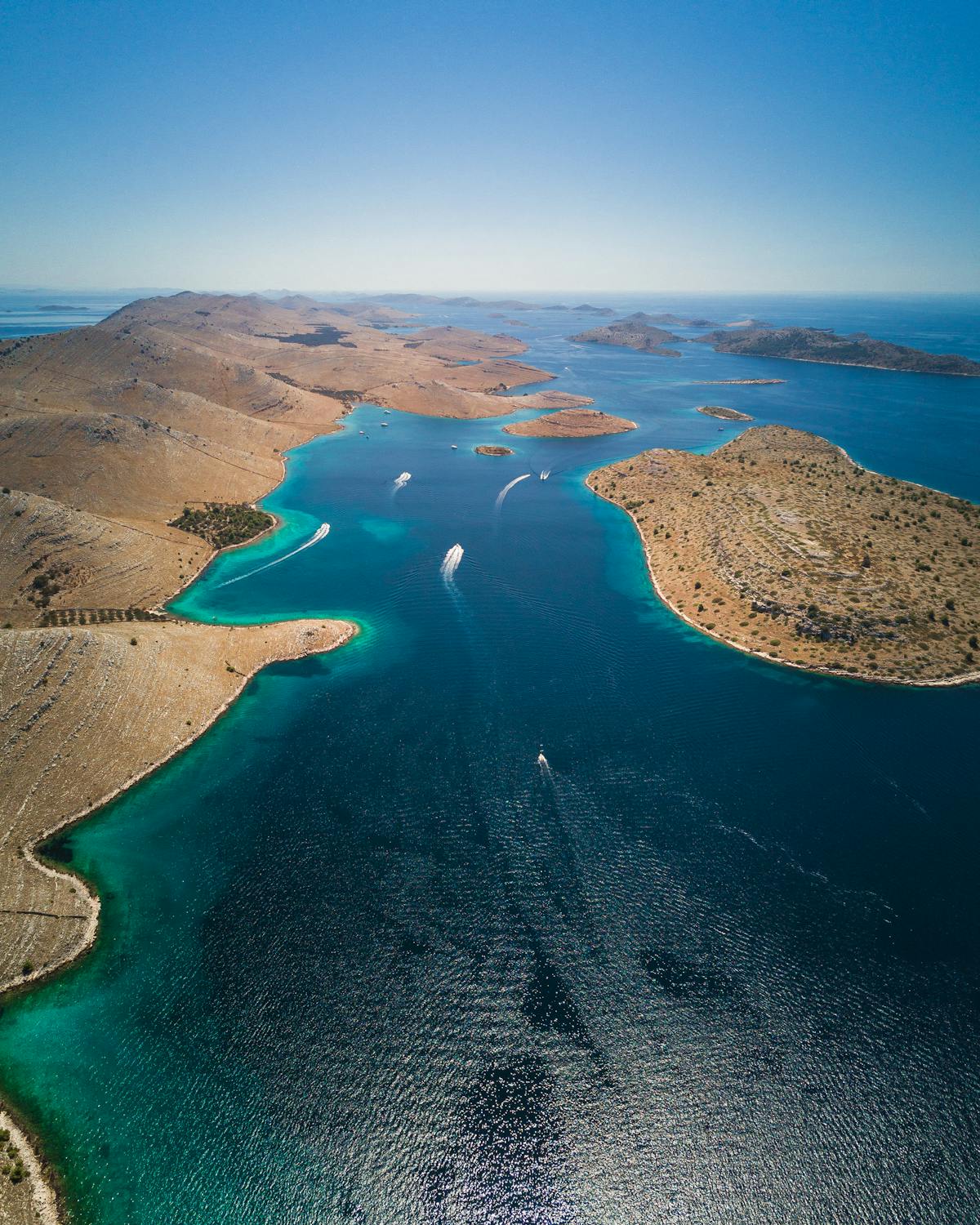 Aerial view of Kornati Islands