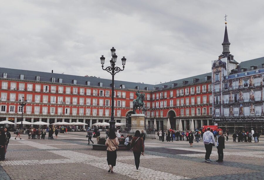 The Philip III equestrian statue at Plaza Mayor in Madrid