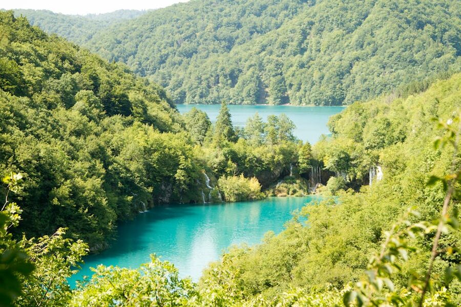 Plitvice Lakes landscape forests turquoise water