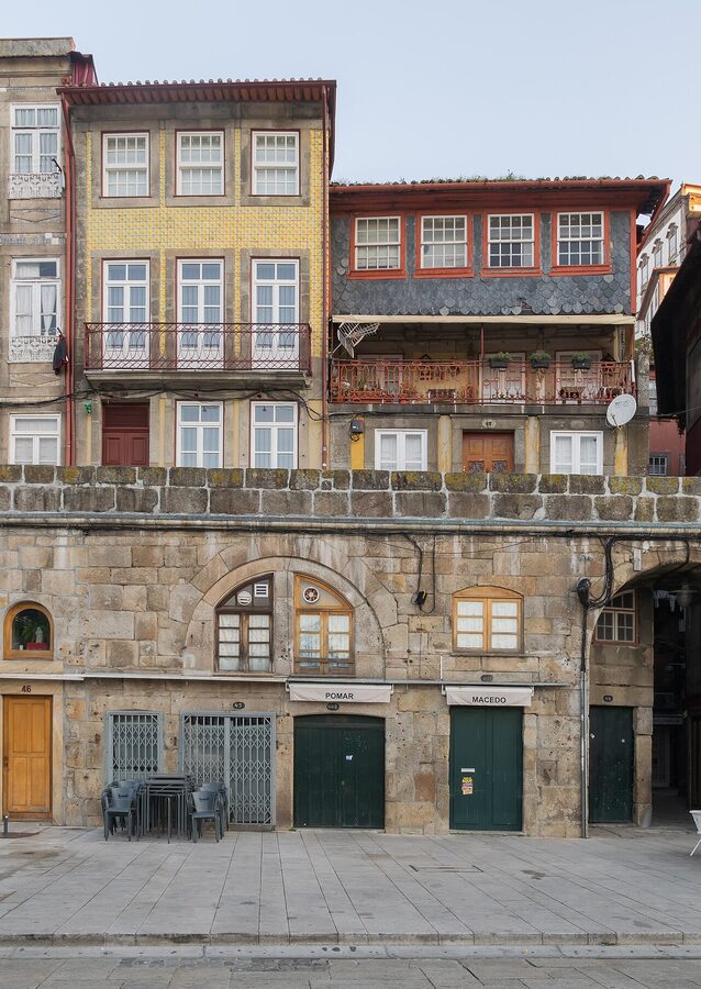 Cais da Ribeira Porto cobblestone